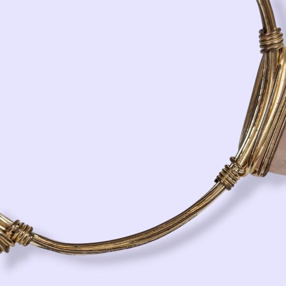 Bohemian Wire Wrapped Pink Quartz Bracelet - Picture 5 of 6